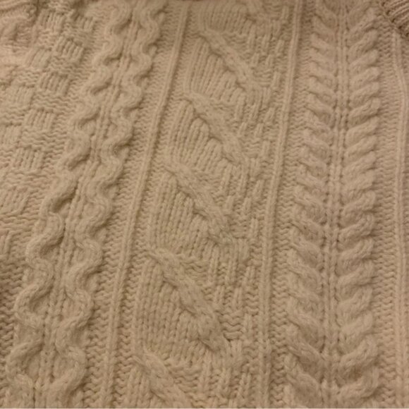 v i n t a g e :: Irish Wool Aran Fisherman Cable Knit Sweater - Picture 9 of 9